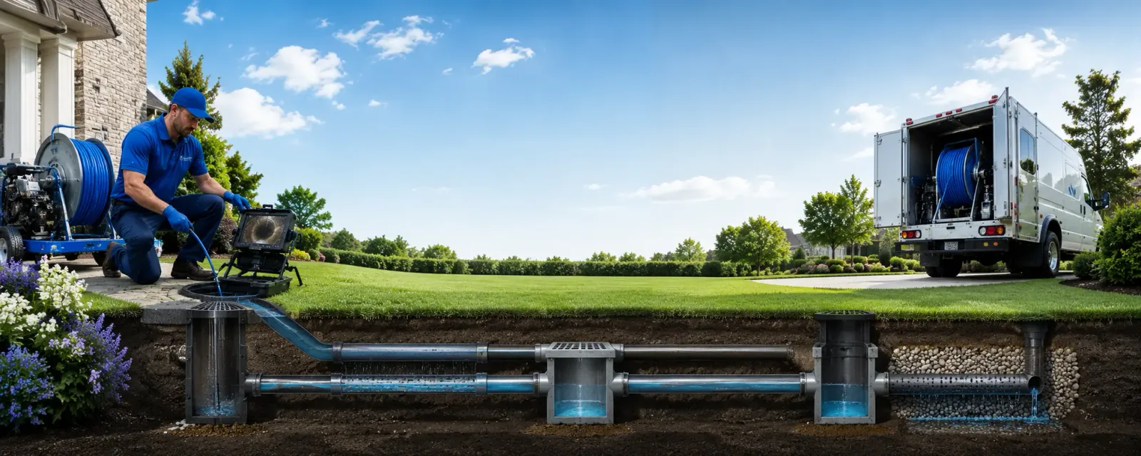 Outdoor drain cleaning information for Fair Haven, NJ